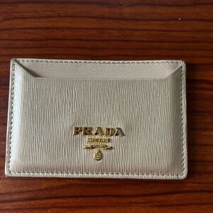 Prada Saffiano Metal Hardware Cardholder